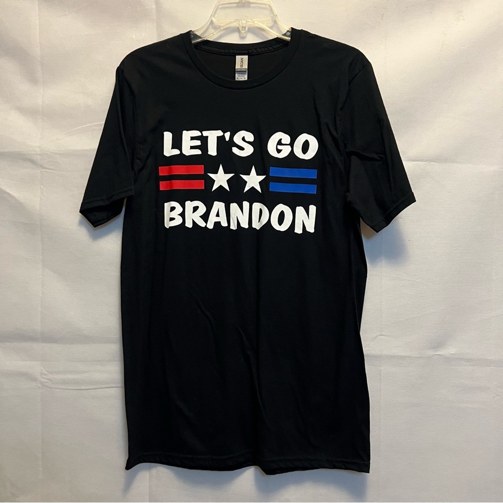 Let's Go Brandon T-shirt - Gilden Softstyle - Unisex Size M